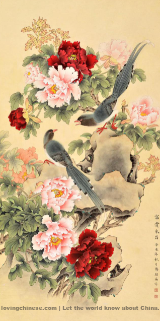 bird and flower