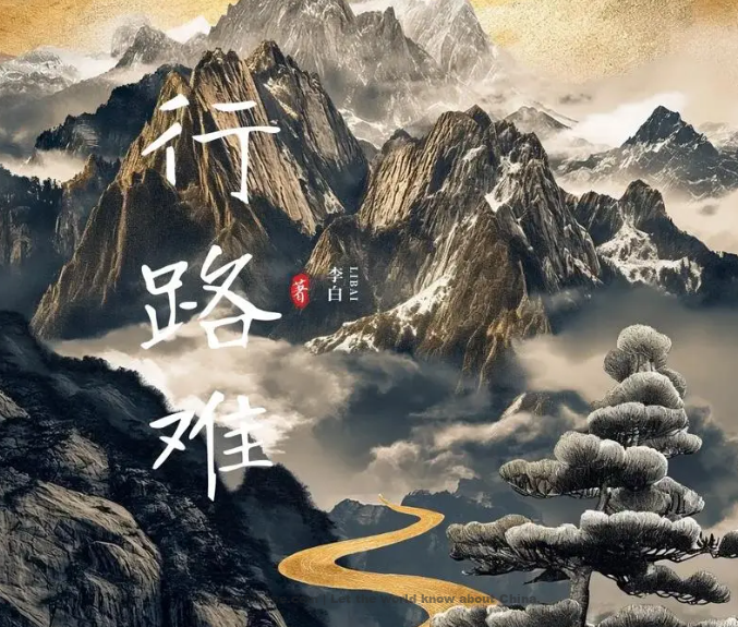 Hard Is the Way of the World(III) - 李白《行路难(三首其三)》 - Li Bai poems in chinese and english