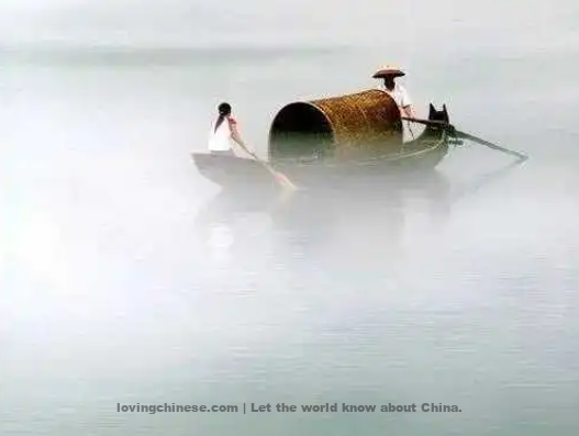 Zhang Xian Poem: Peonies Cut Down Hear the Music of Double-pipa in the Boat – 张先《剪牡丹·舟中闻双琵琶》