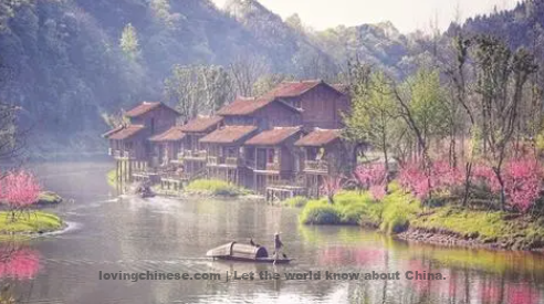 Qin Guan Poem: Rouged Lips – 秦观《点绛唇·桃源》