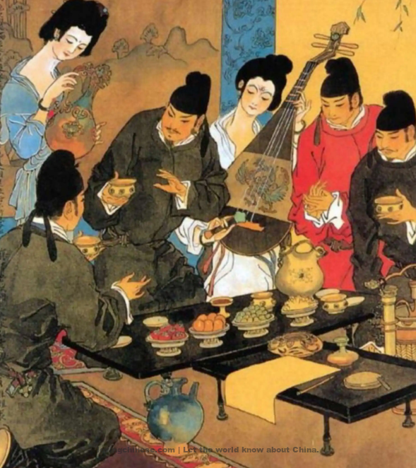 Parting at a Tavern in Jinling - 李白《金陵酒肆留别》 - Li Bai poems in chinese and english