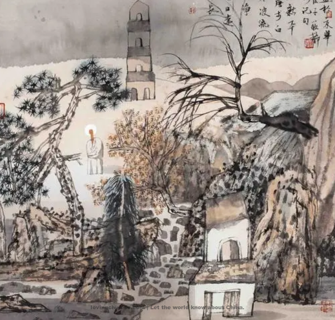 Ascending Xinping Tower - 李白《登新平楼》 - Li Bai poems in chinese and english