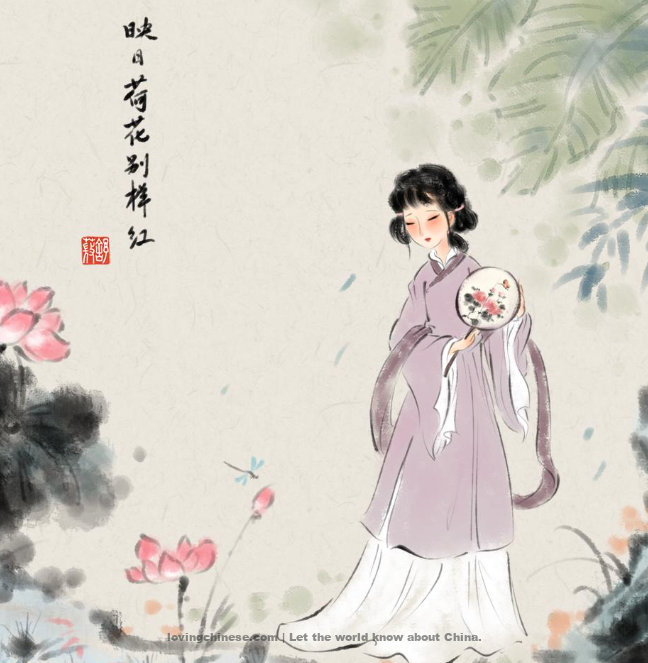 Waiting in Vain on Marble Steps - 李白《玉阶怨》 - Li Bai poems in chinese and english