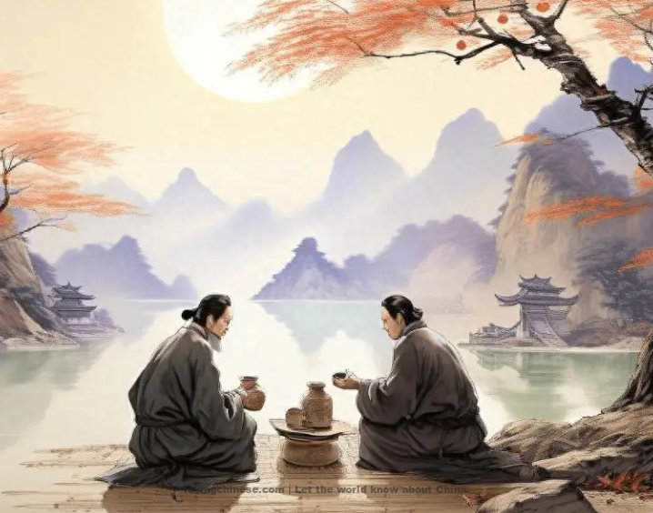 Farewell to Du Fu at Stone Gate - 李白《鲁郡东石门送杜二甫》 - Li Bai poems in chinese and english