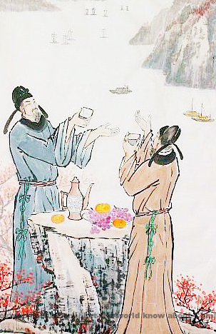 Li Bai: Send Off He and the Guests Returning to Zhejiang
