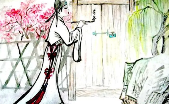 Cui Hu Poem: Written in a Village South of the Capital – 崔护《题都城南庄》