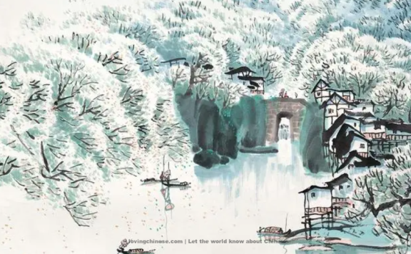 Zhou Bangyan Poem: Water Dragon Chant · To Pear Blossoms – 周邦彦《水龙吟·梨花》