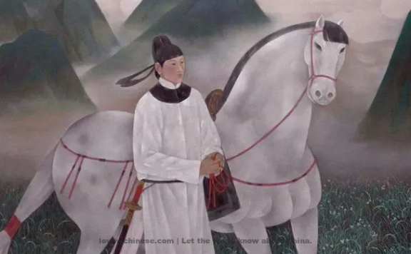 Li Bai: Horse-Drawn Carts with Clouds of Flying Dust